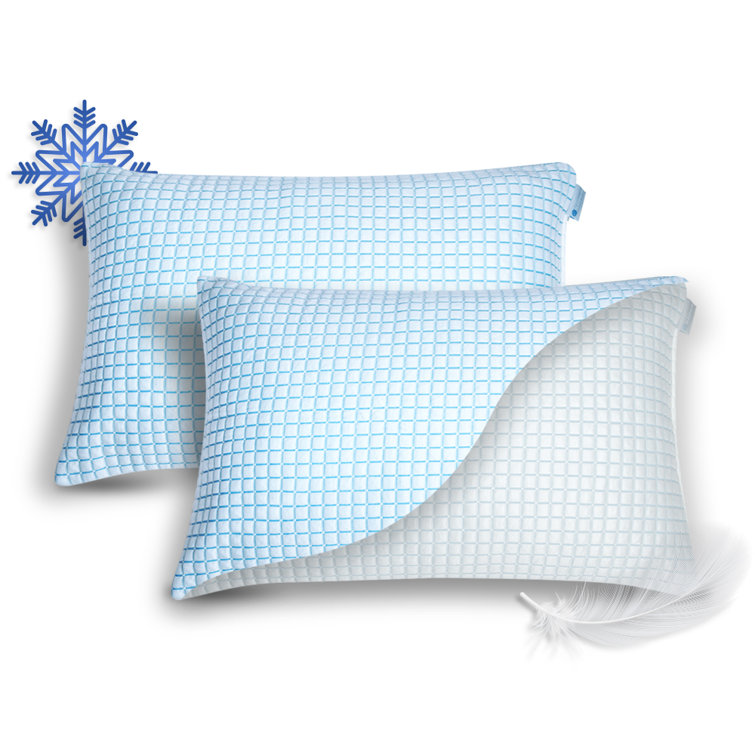 Sleepavo Cooling Pillow Case Queen Size Cool Pillow Case For Hot Sleepers Zipper Soft Cooling